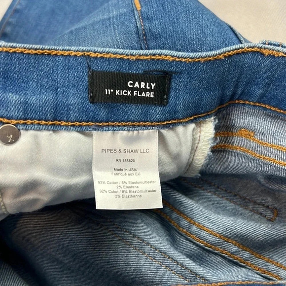 Veronica Beard Women’s 24 Great Condition Button Fly Carly 11” Kick Flare Jean - Picture 5 of 13
